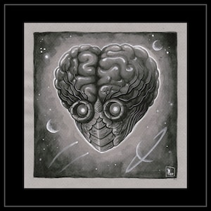 Opere d'arte originali, illustrazioni Fanart, This Island Earth, Metaluna Mutant, Ooak, da questo non verranno realizzate stampe. illustrazione originale