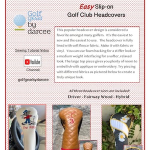 Easy Slip-On Headcover Sewing Pattern