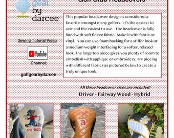 Easy Slip-On Headcover Sewing Pattern