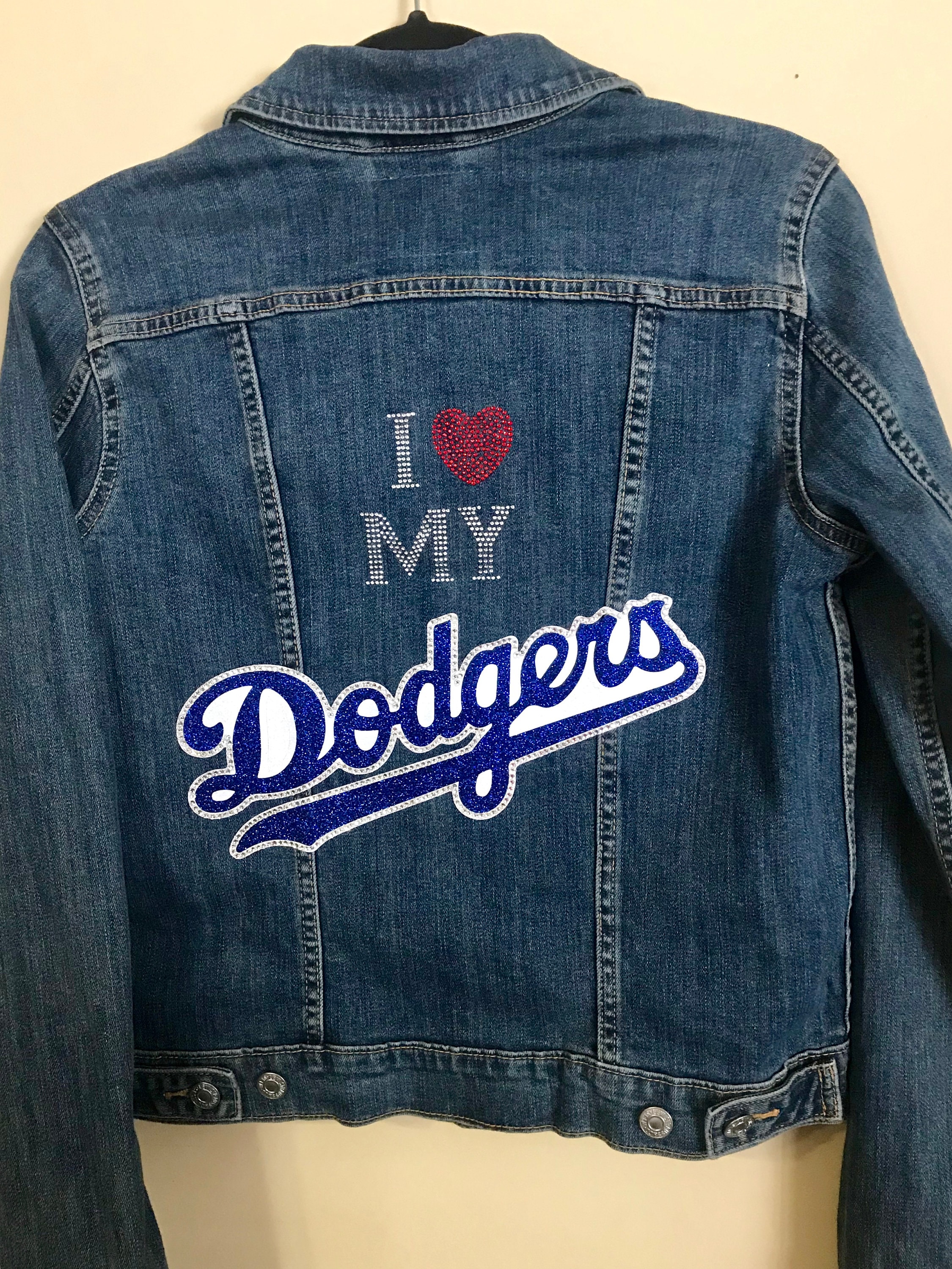 Dodgers jean hotsell jacket