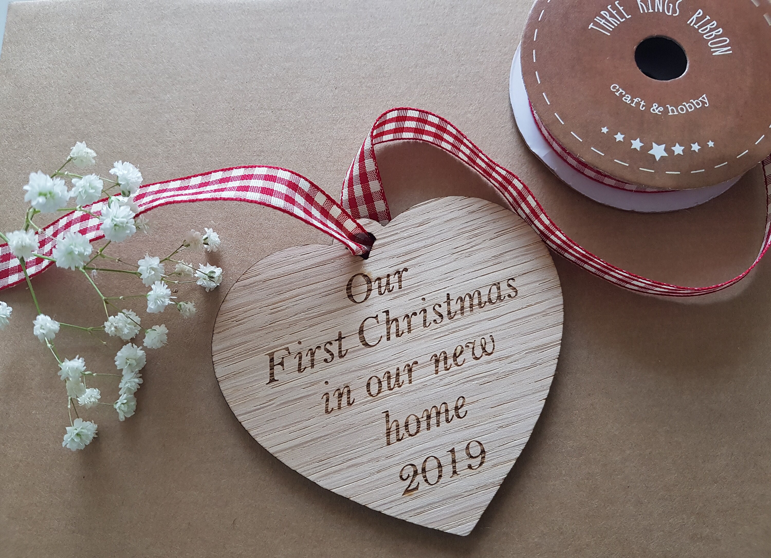 Christmas Tree Decoration Ornament First New Home Heart Etsy