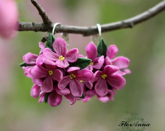 Lilac Flowers Earrings