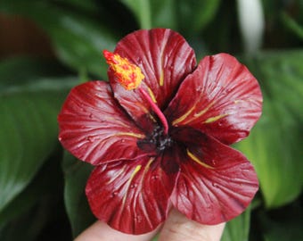 Tropical Hibiscus Flower,Hawaiian hair clip,