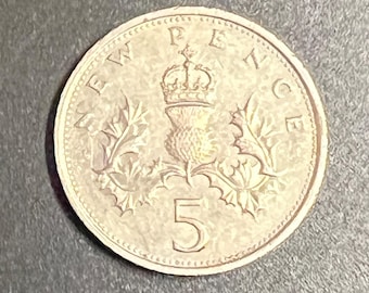 United Kingdom 5 New Pence 1980 Elizabeth II