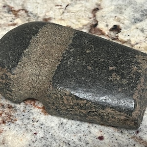 Prehistoric Indian Grooved Stone Axe Head