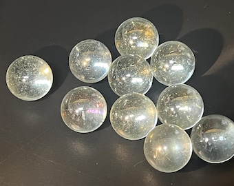 10 Pcs Natural Clear Spheres Balls