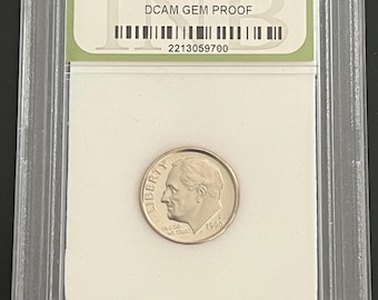 1990-S Roosevelt Dime 10c DCAM GEM PROOF - Combined Shipping Available