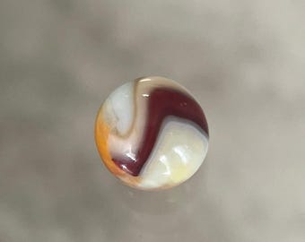 Vintage Akro Agate "Carnelian Oxblood"  .61 Near Mint  [#Lot1Heather]