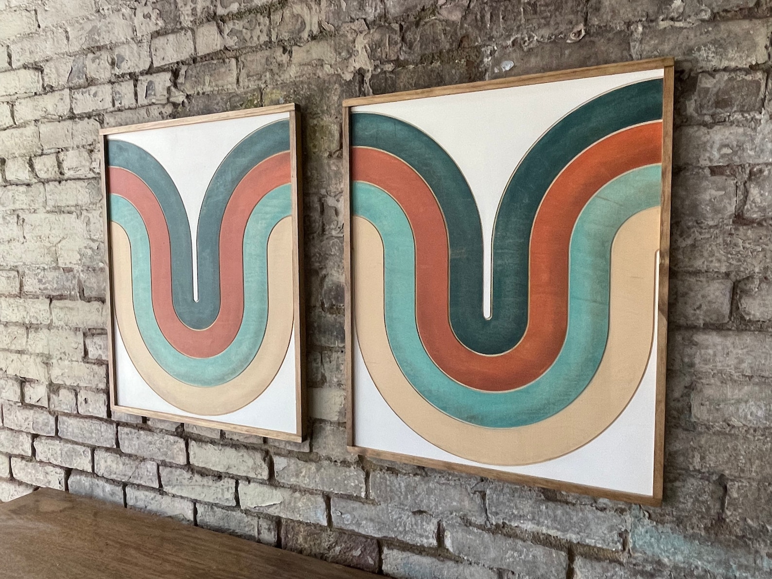 Mid Century Modern Wood Wall Art Retro Wall Hanging - Etsy