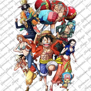 LUFFY ONE PIECE (NEW DESIGNS) T-SHIRT FOR KIDS AND  ADULTS.UNISEX.SUBLIMATION PRINT