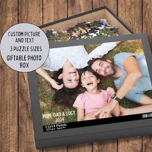 Custom Photo Puzzle - Personalized Jigsaw Puzzle from Your Picture, Unique Puzzle with Photo Gift for Family Momento Keepsake