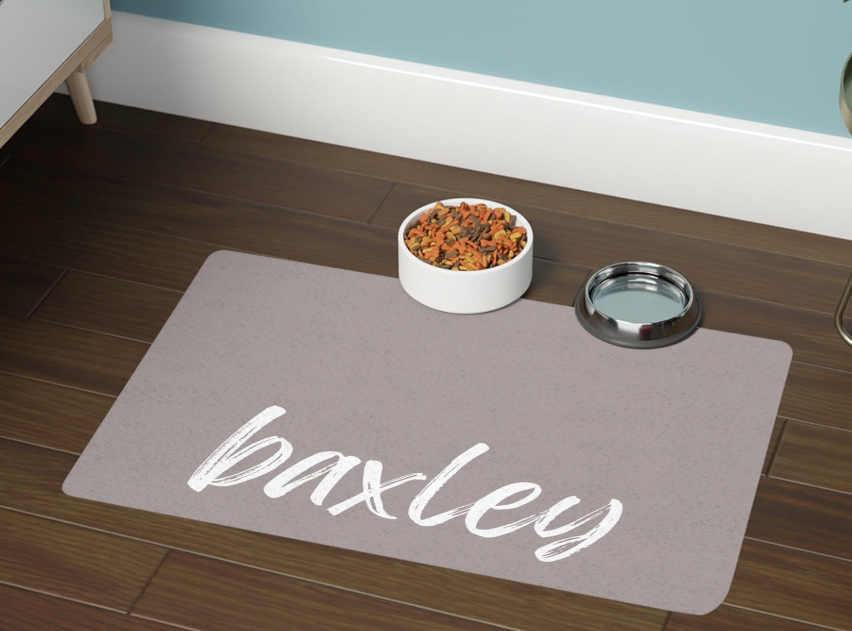 Personalized Dog Food Mat, Dog Pad, Custom Pet Bowl, Cat Food Mat, Pet Placemat Puppy Feeding Mat Cat Dog Lover Gift Feeding Mat Custom Name