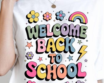 Retro Teacher Shirt, Welcome Back To School, Comfort Colors Tee