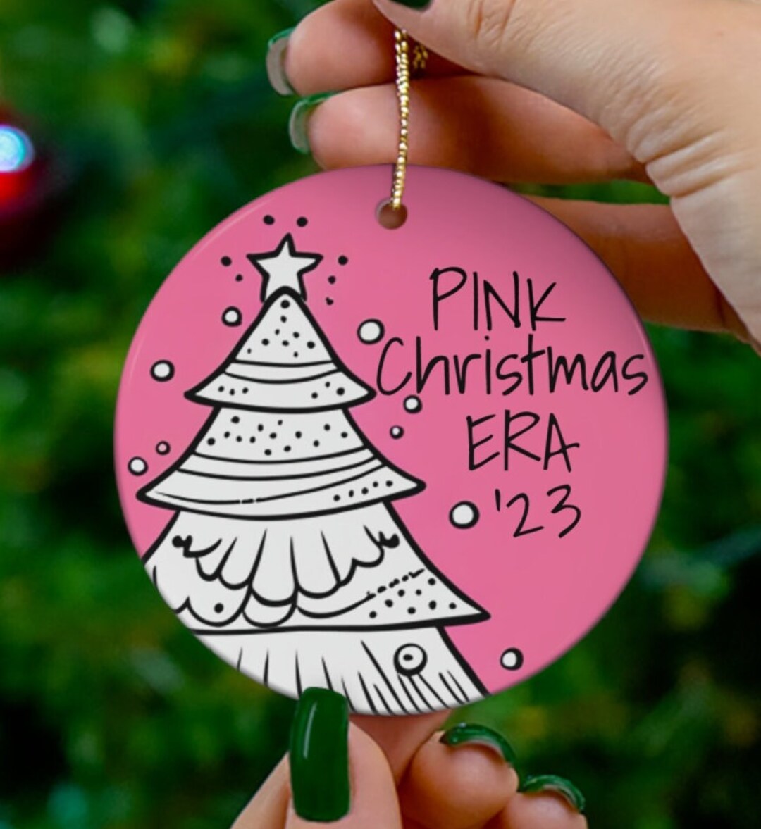 Christmas Pink Era Ornament 2023, Era 2023 Pink, Year Ornament, Christmas Tree Pink, 2023 Pink