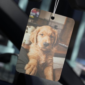 Custom Car Air Freshener Personalized Funny Car Accessories, Photo Hanging Air Freshener Vehicle Gift Idea for Men Boyfriend Truck Gift