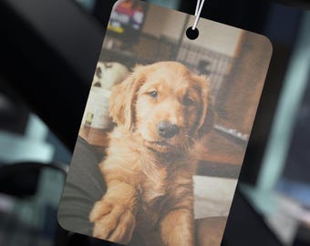 Custom Car Air Freshener Personalized Funny Car Accessories, Photo Hanging Air Freshener Vehicle Gift Idea for Men Boyfriend Truck Gift