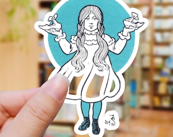 Wizard of Oz Dorothy Sticker, Kiss-Cut Book Decal