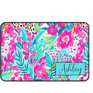 Name Desk Pad Personalized Preppy Office Decor Custom Cushion Pad Monogram Name Desk Blotter Mat Large Mouse Pad Modern Desk Office Gift