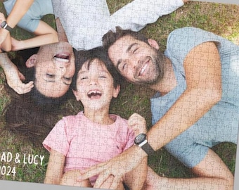 Custom Photo Puzzle, Personalized Family Keepsake, Your Picture Memory Box Jigsaw