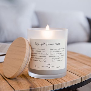 Miscarriage Candle with Poem Pregnancy Loss Keepsake Gift Rainbow Baby Sympathy Memorial Baby Loss Stillborn Condolence Heaven Quote Support