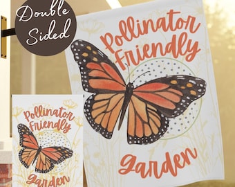 Butterfly Garden Flag: Pollinator Friendly, Monarch Habitat