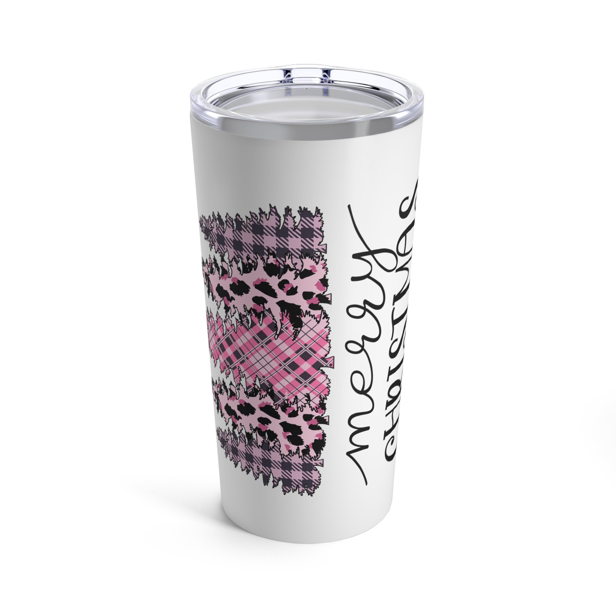 Discover Christmas Pink Trees Cup/ Hot Cold tumbler