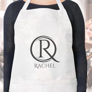 Hairdresser Apron for Women, Personalized Heavy Duty Cotton Barber Apron with Pockets, Adjustable Hair Stylist Cutting Apron Cute Gift