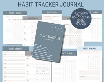 Weight Loss Tracker, Undated Fitness Planner, Daily Wellness, Exercise Planner (Digital Download)
