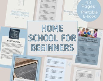 Homeschool Guide,  Getting Started Beginners Resources, Printable Essential Tips New Homeschoolers, Curriculum Planning Goals