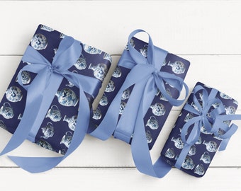 Blue White Ginger Jar Wrapping Paper | Chinoiserie Gift Wrap, Grand Millennial Style