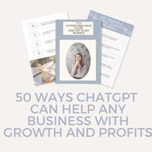 Chat GPT Prompts, Ways To Use Chat GPT for Business Goals, AI Ebook for Profitability, Growth, Marketing, Small Businesses, Make Money Ideas