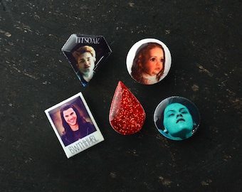 Twilight Shoe Charms or Pin : Edward, Bella, Jacob - Croc Compatible