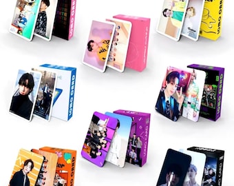 55 tarjetas Lomo impresas a doble cara de estilo pop coreano - Colección de regalos