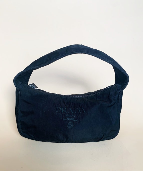 Prada Black Tessuto Hobo Bag