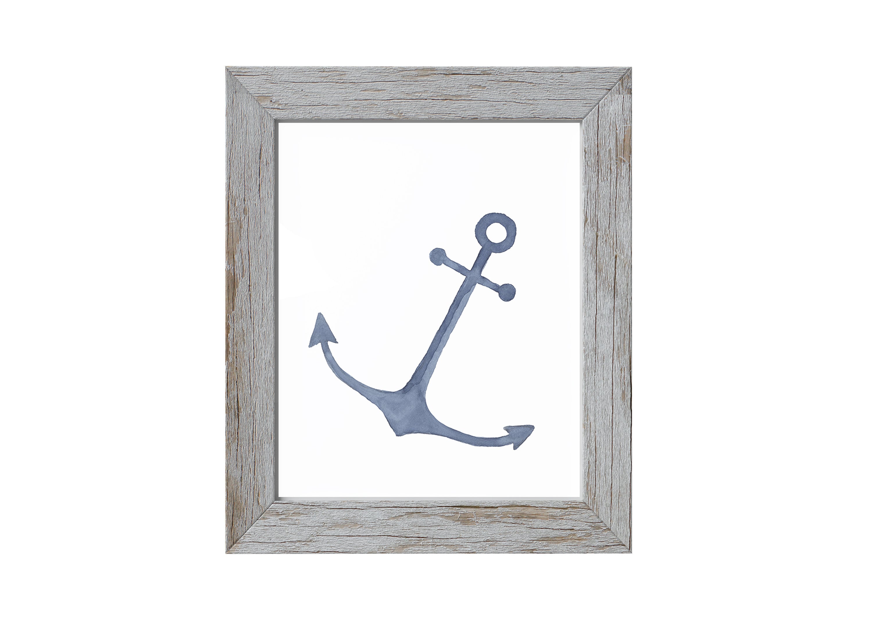 PRINTABLE 8x10 Watercolor Anchor Blue Beach Nursery Wall Art INSTANT ...