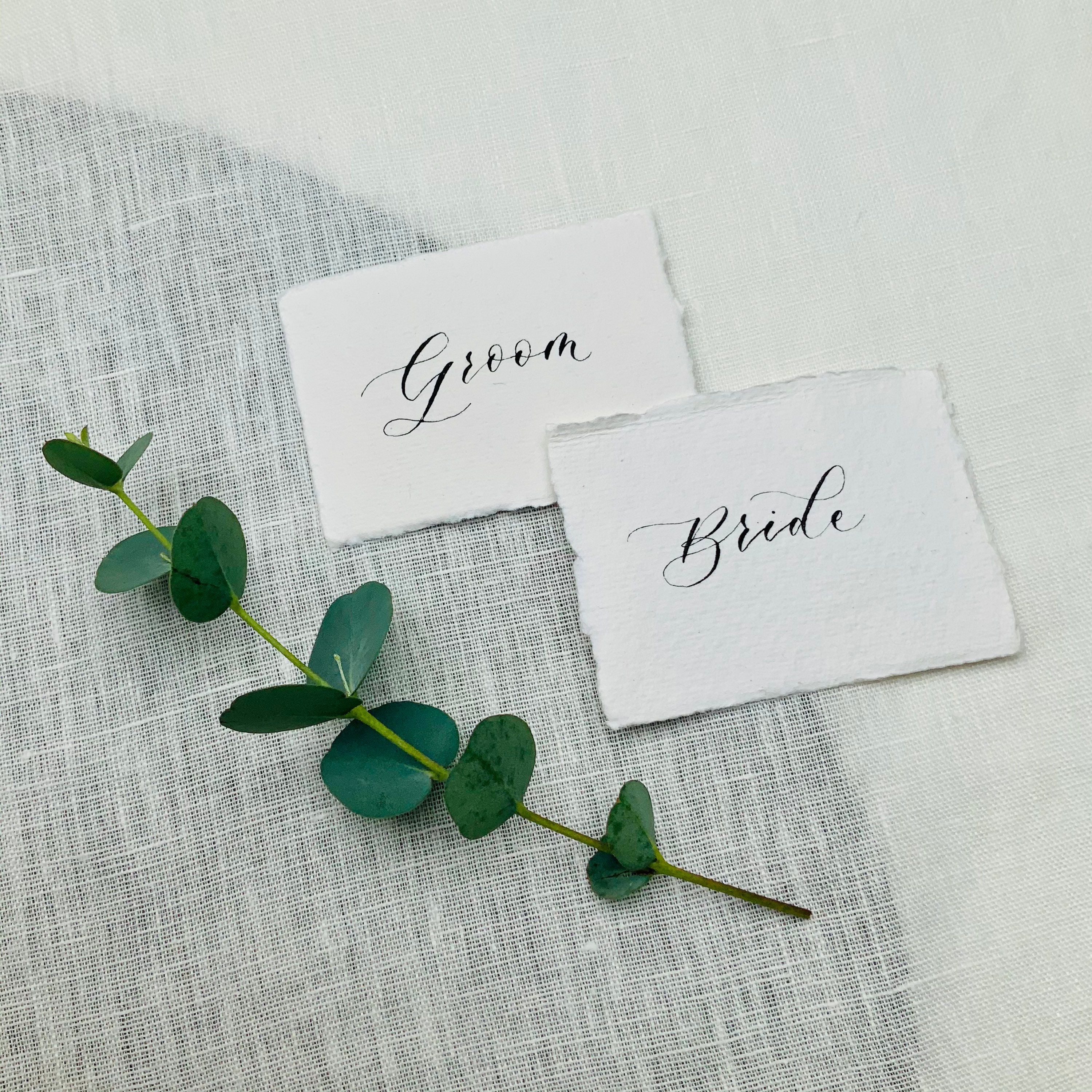 Deckled Escort Cards - Etsy