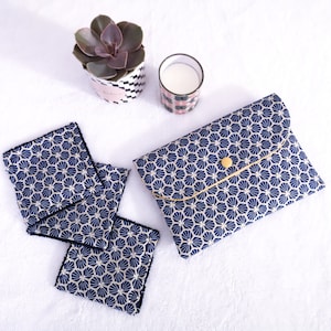 Washable and reusable wipes made of cotton and bamboo sponge / Makeup remover or for baby toilet / zero waste / ecological