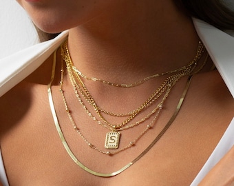 Chain Necklace, Figaro Chain Necklace, Paperclip Chain Necklace  , Cable Chain Necklace, Twist Necklace , Curb Necklace, Christmas Gift