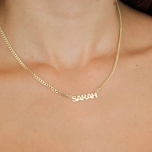 14k Gold Name Necklace , Gold Name Necklace ,Silver Name ,  Personalized Gifts ,Personalized jewelry ,Valentines day gift ,Gifts for her