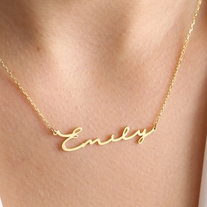 Name Necklace , Gold Name necklace , Mom Name Necklace , Perfect Gift for Mom , 14K Gold Name Necklace , Gift for Mom , Mother&#39;s day gift