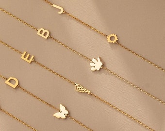 Sideways Paw Necklace, Personalized Paw Initial Necklace, Pet Memorial Jewelry, Necklace with Paw Symbol, Christmas Gift, Dog Paw Necklace
