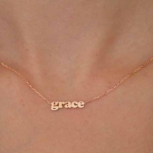 Naam Ketting - Gouden Naam Ketting - Zilveren Naam ketting I Gold Name Ketting - Gepersonaliseerde sieraden, gepersonaliseerde geschenken, kerstcadeaus