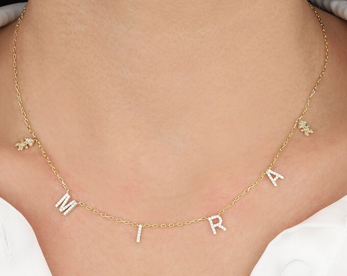 Personalized Name Necklace - Initial Necklace - Name Necklace - Custom Necklace - Wife Gifts - Gifts For Mom - Moms Gift - Birthday Gift