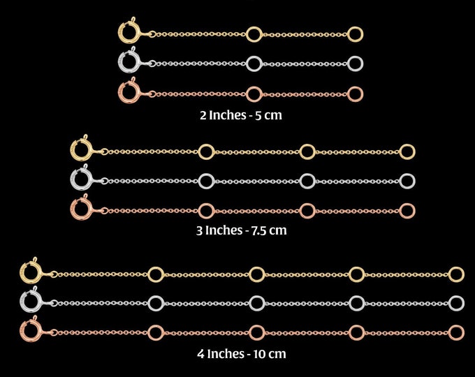 Extender chain , Extender chain  for necklace , bracelet , Adjustable chain necklace , Extender