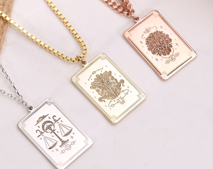 Zodiac Necklace  , Zodiac Charm Necklace , Scorpio Zodiac Necklace,  Leo Necklace , Libra Necklace Zodiac,Virgo Necklace, Astrology necklace