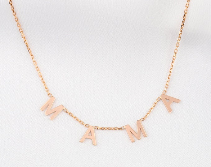 Mama necklace , Mothers day necklace, Mothers day gift, Gold Mother Necklace, Personalized Jewelry, Personalized Gifts, Gift for Mothers