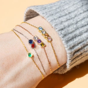 Family Birthstone Bracelet, Birthstone Bracelet for Mom, Birthstone Mom Bracelet,Bracelet Birthstone , Personalized Gift ,  Mothers day gift