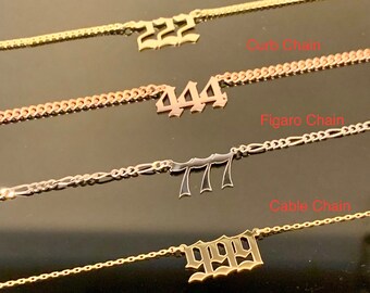 Angel Numbers Necklace, Angel Number , Angel Number Necklace Personalized, Angel Numbers Necklace, Lucky Number Necklace, Angel Number Gift