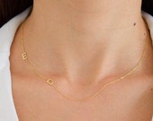 Gold Initial Necklace , Initial Necklace , Personalized Necklace , Letter Necklace , initial jewelry , Personalized Gifts , Mother Gift