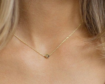 Gold Initial Necklace , Initial Necklace , Personalized Jewelry , Letter Necklace , Dainty Necklace , Personalized Gifts,Valentines Day Gift